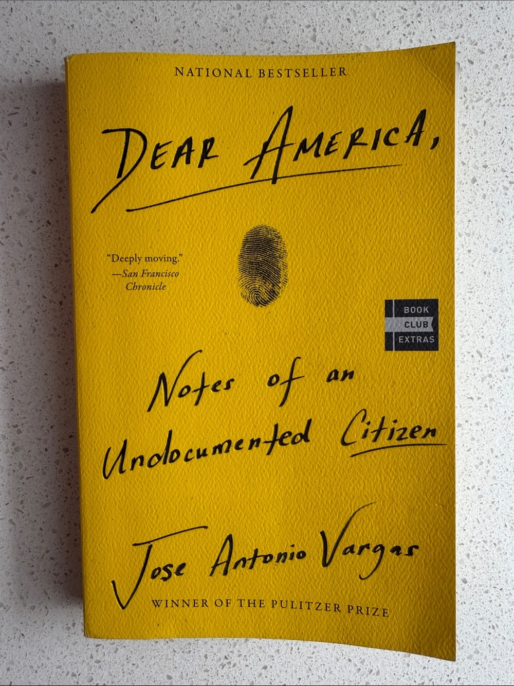 Dear America Notes of an Undocumented Citizen by Jose Antonio Vargas
